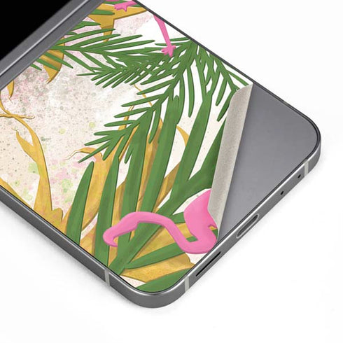 Flamingo Pattern Galaxy Z Flip6 Skin