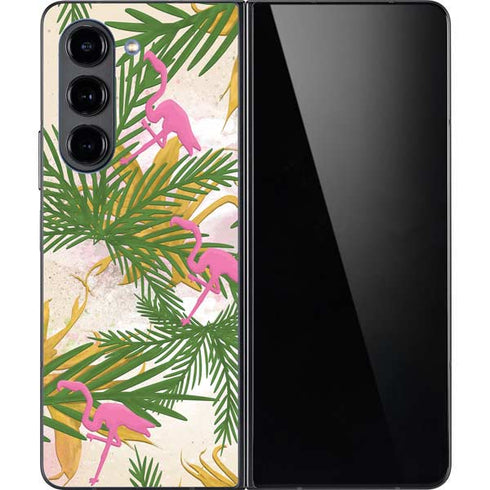 Flamingo Pattern Galaxy Z Fold5 5G Skin