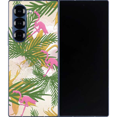 Flamingo Pattern Galaxy Z Fold6 Skin
