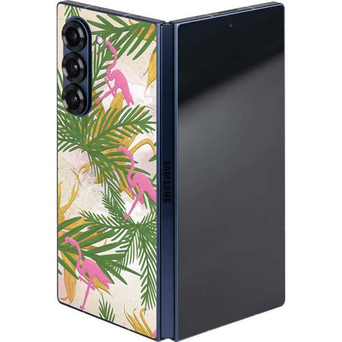 Flamingo Pattern Galaxy Z Fold6 Skin