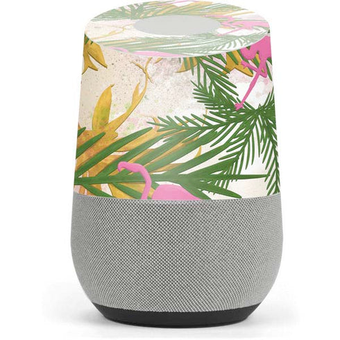 Flamingo Pattern Google Home Skin