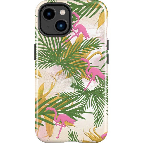 Flamingo Pattern iPhone 15 Impact Case
