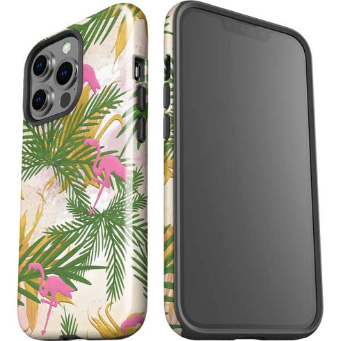 Flamingo Pattern iPhone 15 Pro Impact Case