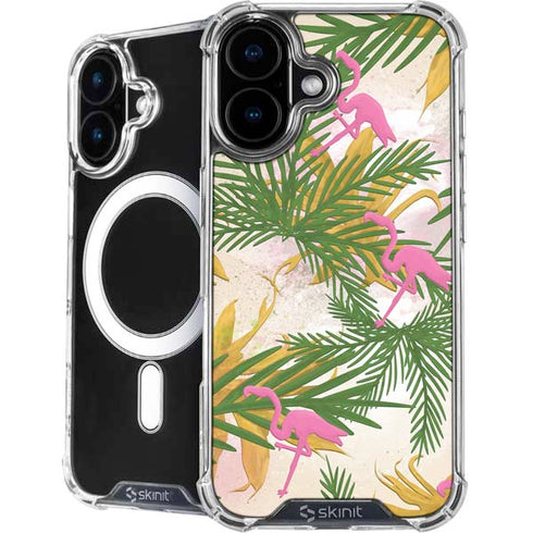 Flamingo Pattern iPhone 16 MagSafe Case