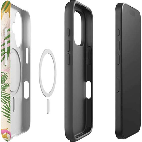 Flamingo Pattern iPhone 16 Plus Magsafe Impact Case
