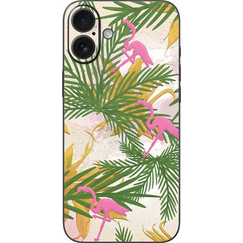 Flamingo Pattern iPhone 16 Plus Skin
