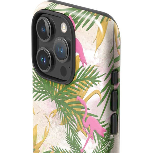 Flamingo Pattern iPhone 16 Pro Impact Case