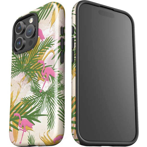 Flamingo Pattern iPhone 16 Pro Impact Case
