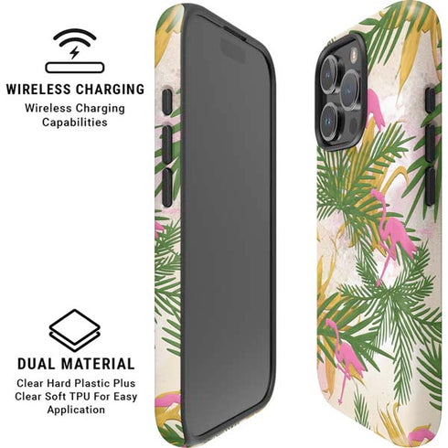 Flamingo Pattern iPhone 16 Pro Magsafe Impact Case