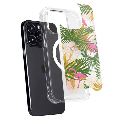 Flamingo Pattern iPhone 16 Pro Max MagSafe Case