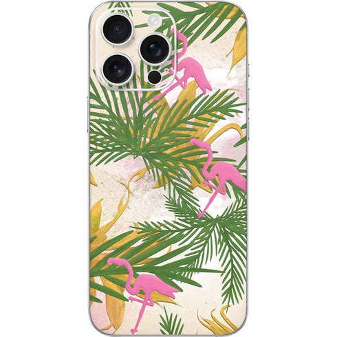 Flamingo Pattern iPhone 16 Pro Max Skin