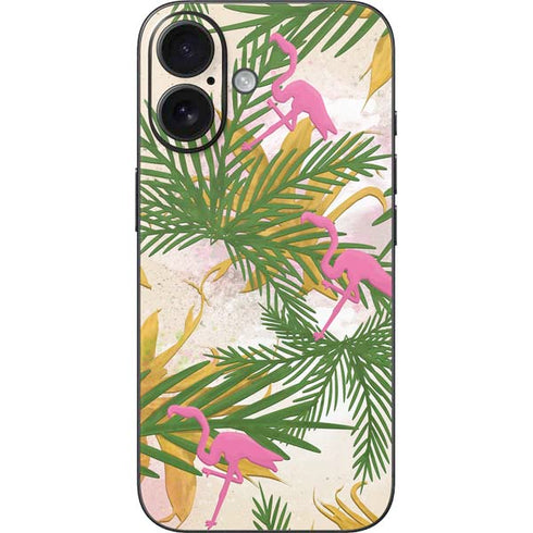 Flamingo Pattern iPhone 16 Skin