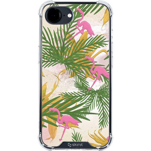 Flamingo Pattern iPhone 16e Clear Case