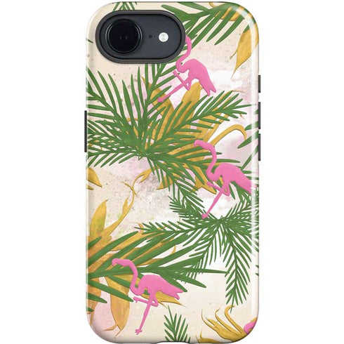 Flamingo Pattern iPhone 16e Impact Case
