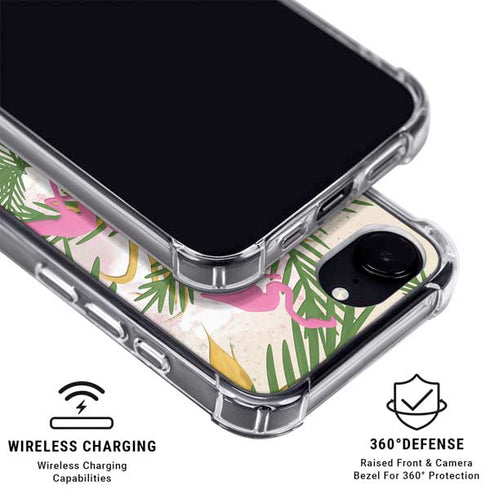 Flamingo Pattern iPhone 16e MagSafe Case