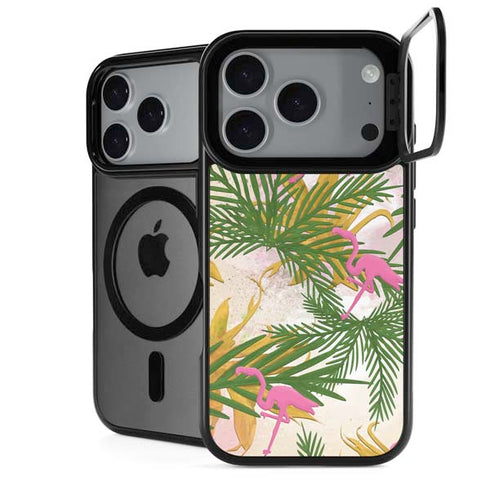 Flamingo Pattern iPhone 18 Pro Kickstand Case