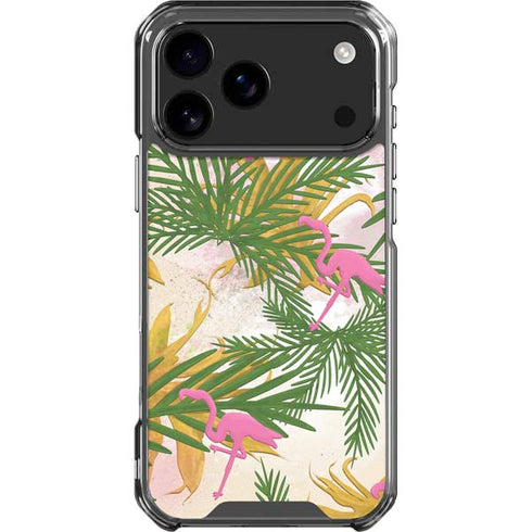Flamingo Pattern iPhone 18 Pro Max Clear Case