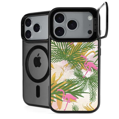 Flamingo Pattern iPhone 18 Pro Max Kickstand Case