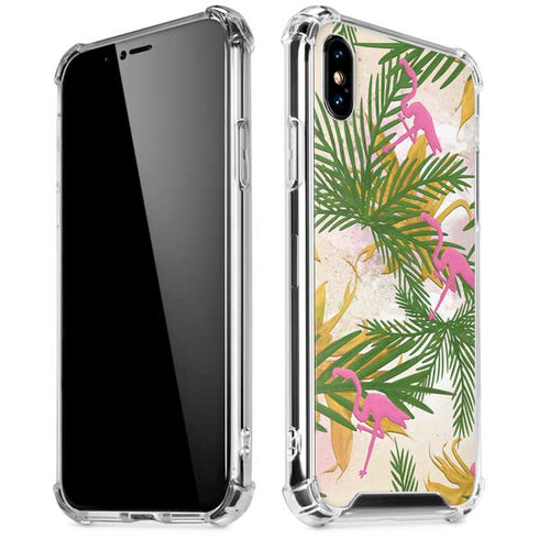 Flamingo Pattern iPhone X/XS Clear Case