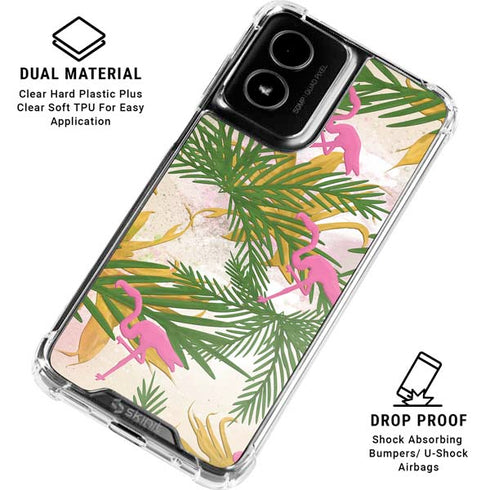 Flamingo Pattern Moto G Power 5G (2024) Clear Case