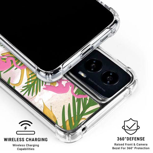 Flamingo Pattern Moto G Power 5G (2024) Clear Case