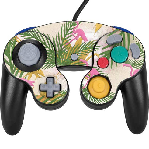 Flamingo Pattern Nintendo GameCube Controller Skin