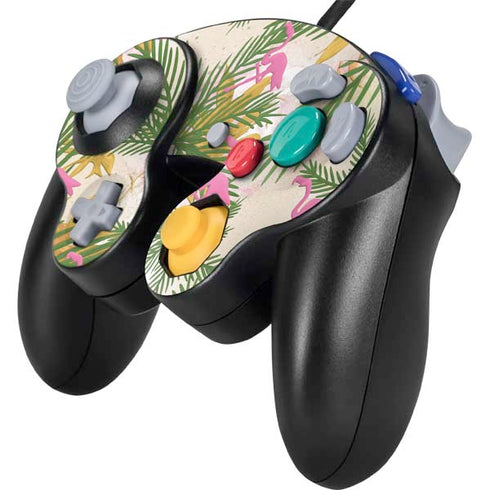 Flamingo Pattern Nintendo GameCube Controller Skin