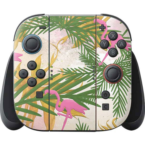 Flamingo Pattern Nintendo Skins