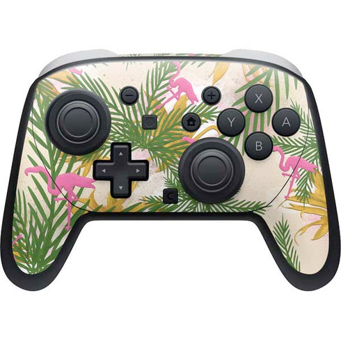 Flamingo Pattern Nintendo Skins