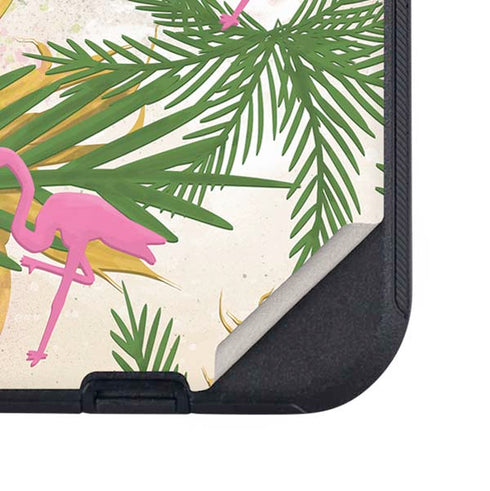 Flamingo Pattern Otterbox Defender iPhone Skin