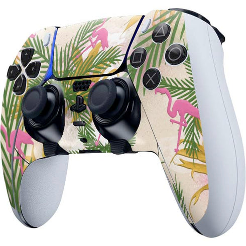 Flamingo Pattern PS5 DualSense Edge Pro Controller Skin