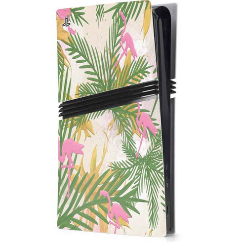 Flamingo Pattern PS5 Pro Console Skin