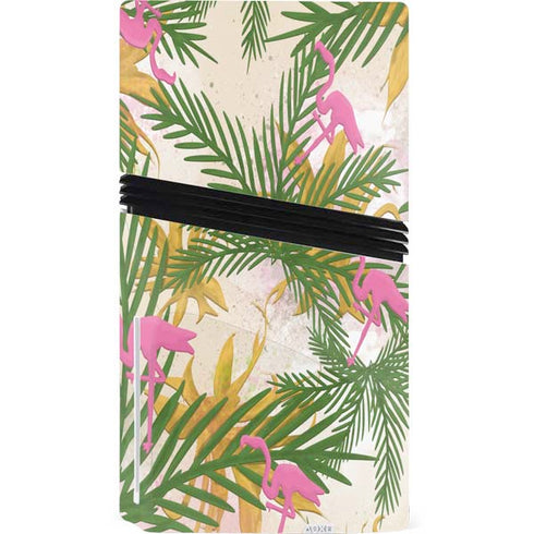 Flamingo Pattern PS5 Pro Disk Bundle Skin