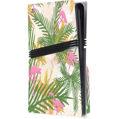 Flamingo Pattern PS5 Pro Disk Console Skin