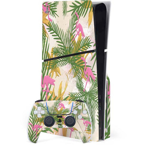 Flamingo Pattern PlayStation PS5 Skins