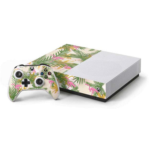 Flamingo Pattern Xbox One S All-Digital Edition Bundle Skin