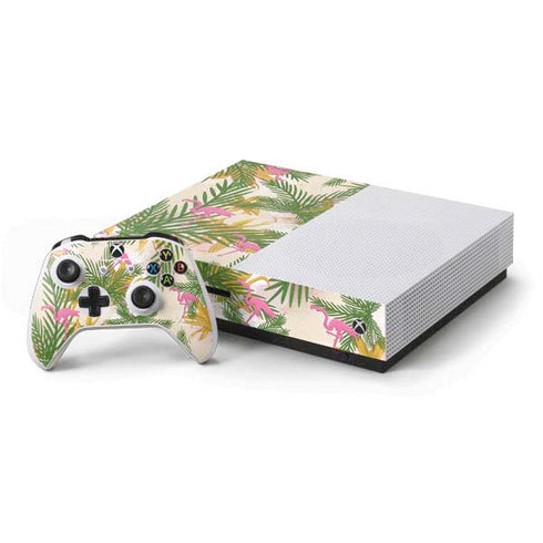Flamingo Pattern Xbox One S Console and Controller Bundle Skin