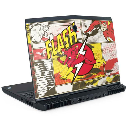 DC Comics Flash Block Pattern Dell Alienware Skin
