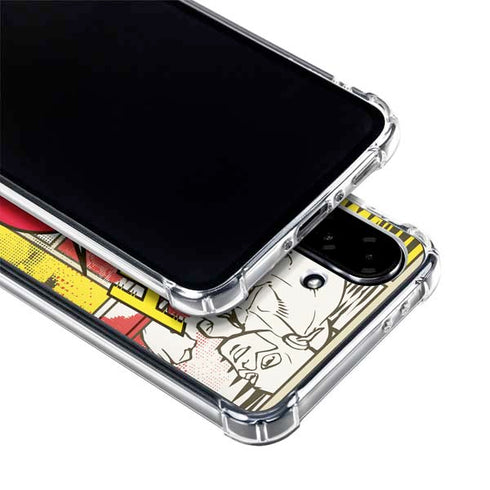 DC Comics Flash Block Pattern Galaxy A36 5G Clear Case
