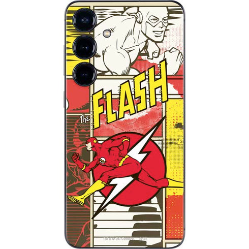 DC Comics Flash Block Pattern Galaxy S24 Skin