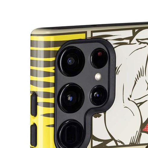 DC Comics Flash Block Pattern Galaxy S25 Ultra Impact Case