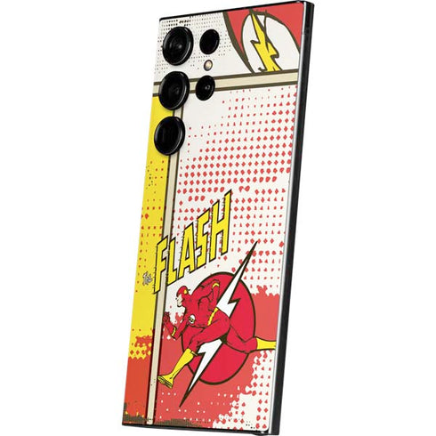 DC Comics Flash Block Pattern Galaxy S25 Ultra Skin