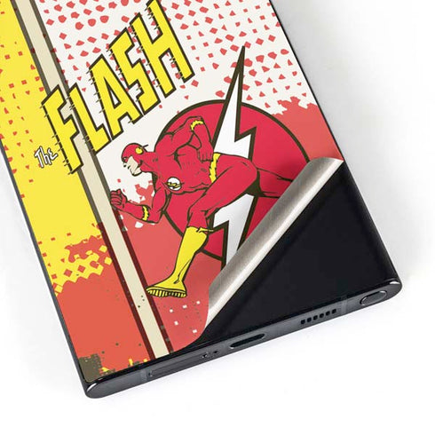 DC Comics Flash Block Pattern Galaxy S25 Ultra Skin