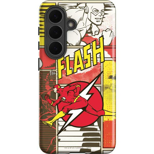 DC Comics Flash Block Pattern Galaxy S26 Plus Impact Case
