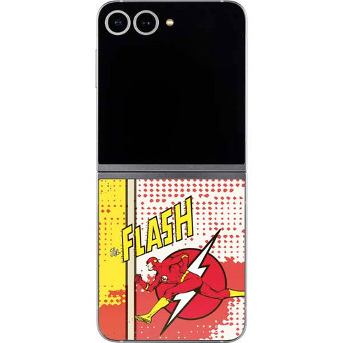 DC Comics Flash Block Pattern Galaxy Z Flip6 Skin