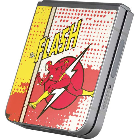 DC Comics Flash Block Pattern Galaxy Z Flip6 Skin