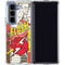 DC Comics Flash Block Pattern Galaxy Z Fold5 5G Clear Case
