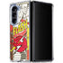 DC Comics Flash Block Pattern Galaxy Z Fold5 5G Clear Case