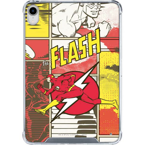 DC Comics Flash Block Pattern iPad 11th Gen (2025) Clear Case