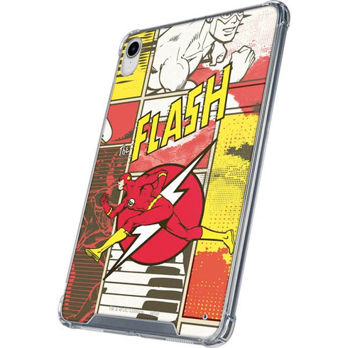 DC Comics Flash Block Pattern iPad 11th Gen (2025) Clear Case